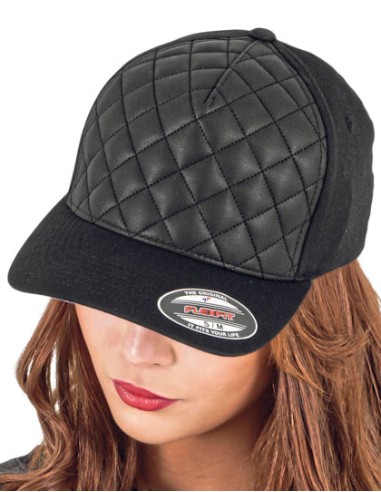 FLE-6277Q-Diamond Quilted Flexfit Cap